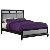 Coaster Barzini Queen Upholstered Bed Black and Grey Model 200891Q
